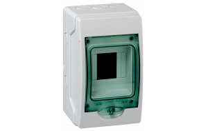 Щит распределительный навесной ЩРн-П-4 IP65 пластиковый прозрачная дверь белый Kaedra