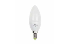 Лампа светодиодная PLED-ECO-C37 5Вт свеча 3000К тепл. бел. E27 400лм 230В JazzWay 4897062855312