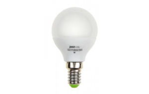 Лампа светодиодная PLED-ECO-G45 5Вт шар 4000К белый E14 400лм 220-240В JazzWay 4690601036926