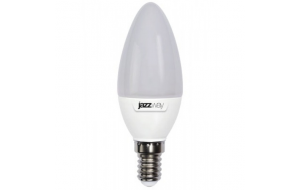 Лампа светодиодная PLED-SP C37 9Вт свеча 5000К холод. бел. E14 820лм 230В JazzWay 4897062859488